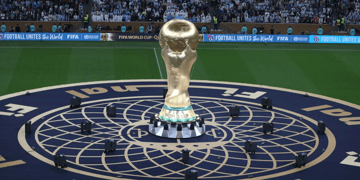 FIFA World Cup trophy and stadium branding coordinated through LookConnex